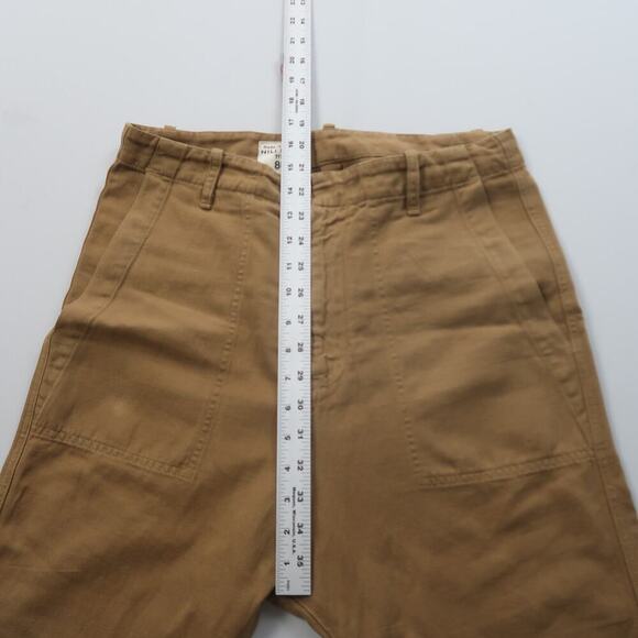 Nili Lotan Luna Linen Blend Pants Size 6 Tan Brown Drop Crotch Baggy Trousers - Picture 12 of 14